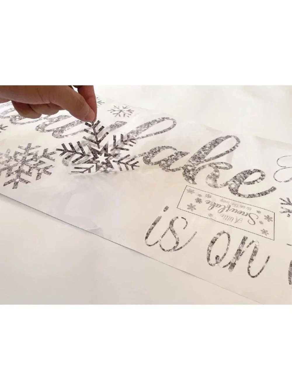 Winter Wonderland Baby Shower Stickers - Snowflake Decor for Party Backdrop